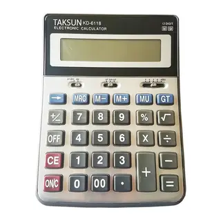 12 Haneli Hesap Makinesi TS-6118