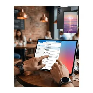 Klavyeli Android Tablet 1TB Hafıza 16GB RAM Kalem ve Kılıf Hediyeli