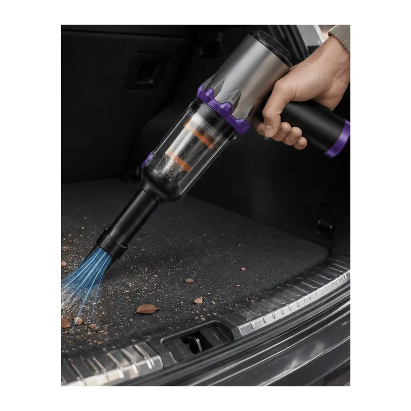 Taşınabilir Oto Süpürge 220W Turbo Güçlü Metal HEPA Filtreli Kablosuz Süpürge