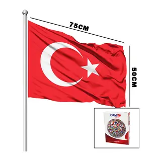 Türk Bayrağı Alpaka Kumaş 50X75CM