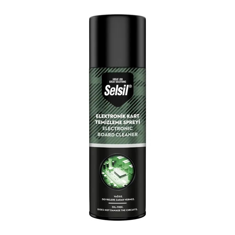 Selsil Elektronik Kart Temizleme Spreyi 500ML Yağsız - Devrelere Zarar Vermez