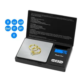 Professional Hassas Terazi 500 gram Kapasiteli 0.1 Hassasiyetli Dijital Kapaklı Tartı
