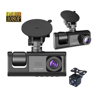 Araç Araba Kamerasi Black Box Traffic Recorder 3 Kameralı