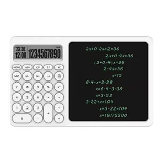 Çok Amaçlı Digital Hesap Makinesi LCD Ekran Yazma Tableti Ofis Okul İçin Silinebilir El Yazısı Not Defteri