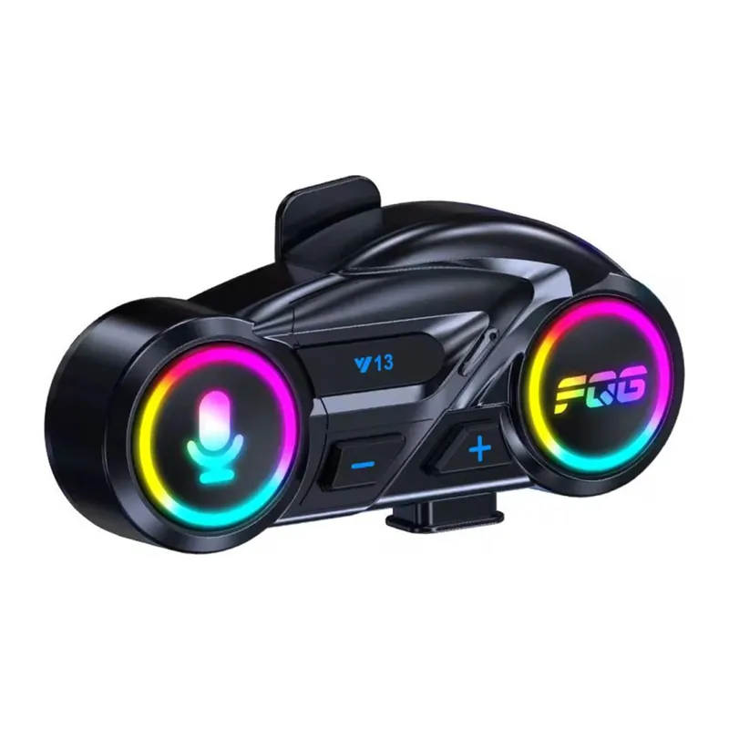 Y13 Motor Kask Kulaklık RGB Modlu Radyolu Motosiklet Kulaklık 5.3 Bluetooth Intercom