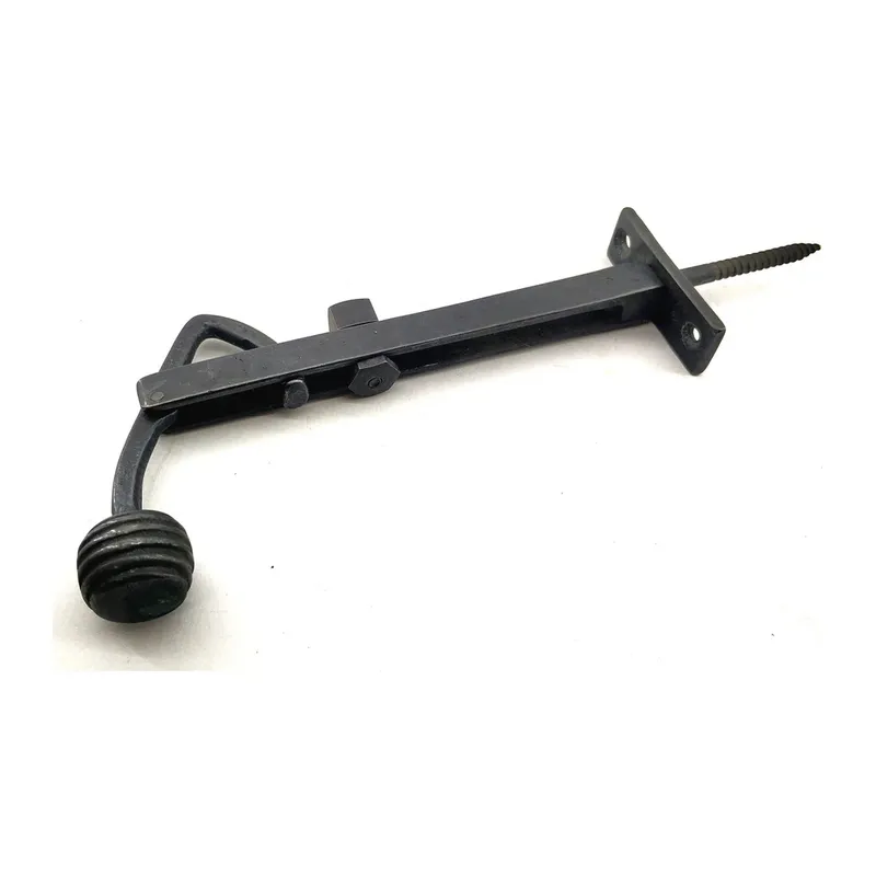 Antika Tarz Dekoratif Pirinç Ayarlı Panjur Stoperi - 150x55 mm, Oksit