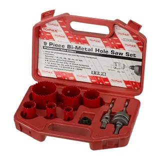Bi-Metal Panç Takımı - 13`lü set (19-64 mm), Ahşap İçin, Çantalı