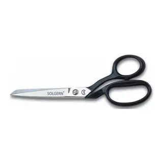 232-8 Tekstil / Yatık Regula Makası No: 8 inç / 20,32 cm - Nikel Kaplama, Siyah Saplı