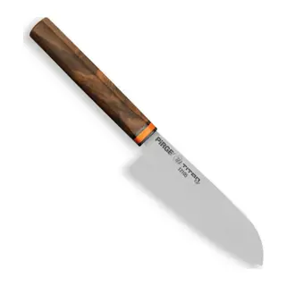 12105 Titan East Santoku Şef Bıçağı 16 cm - Ceviz Sap