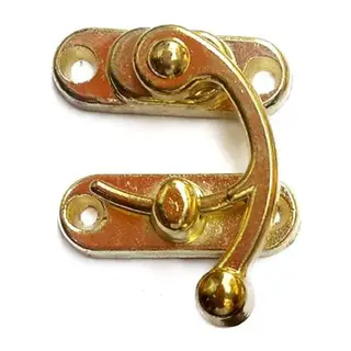 Yay Gözü, Ahşap Kutu Klipsi - Minik 20x24 mm, Sarı, 100 Adet