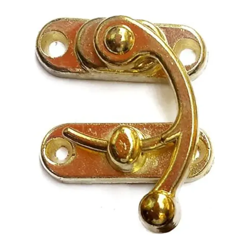 Yay Gözü, Ahşap Kutu Klipsi - Minik 20x24 mm, Sarı, 100 Adet