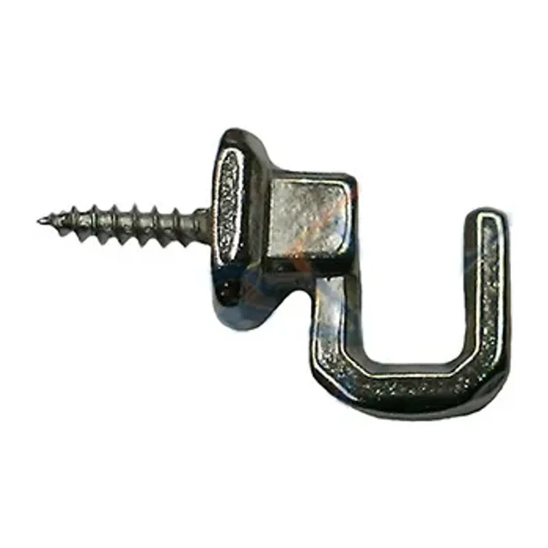 Vidalı Kanca, Askı Küçük - 15x18mm, Nikel - 1 Adet