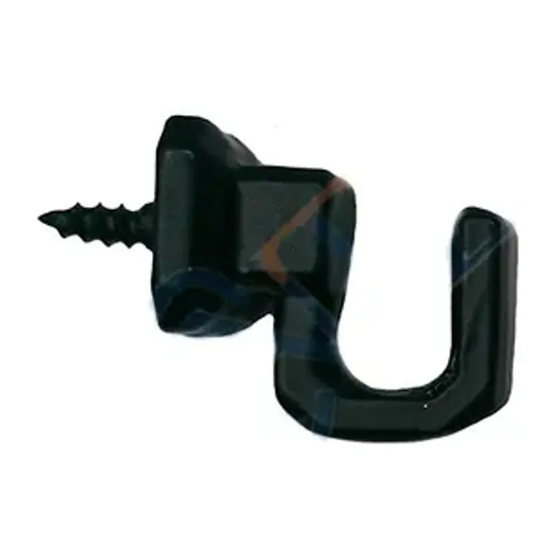 Vidalı Kanca, Askı Küçük - 15x18mm, Siyah - 100 Adet