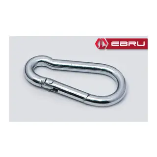 Yaylı Karabina, Çengel, Kanca 12mm - 10 Adet