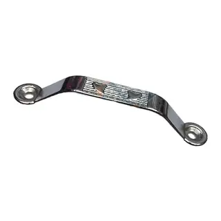 Dekoratif Zamak Kulp Dıştan - 64mm, Nikel, 100 Adet