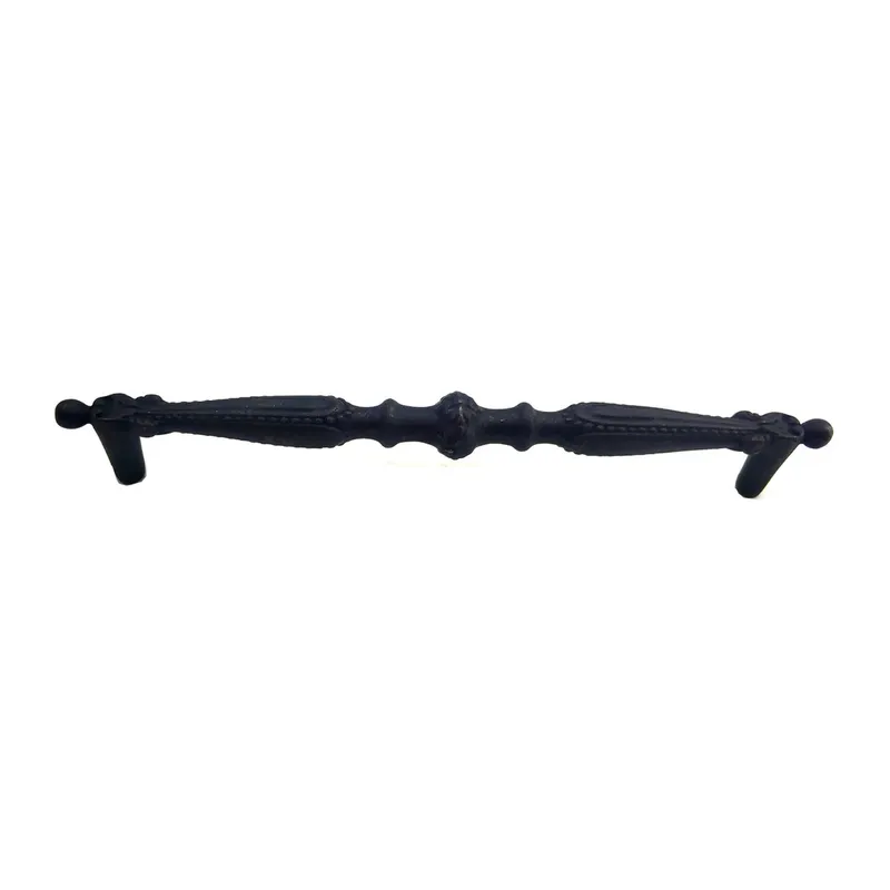 Antika Tarz Dekoratif Pirinç Yeni Sütun Mobilya Kulbu - 128mm, Oksit