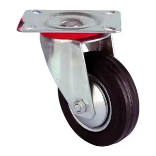 Servis Tekeri - Tablalı Siyah Döner - Çap 100 mm