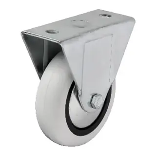 355 - 75x25 mm PVC Makaralı Sabit Teker 4 Adet