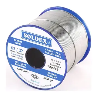 63-37 Lehim Teli 500 Gr 1 mm - Sn:63 - Pb:37