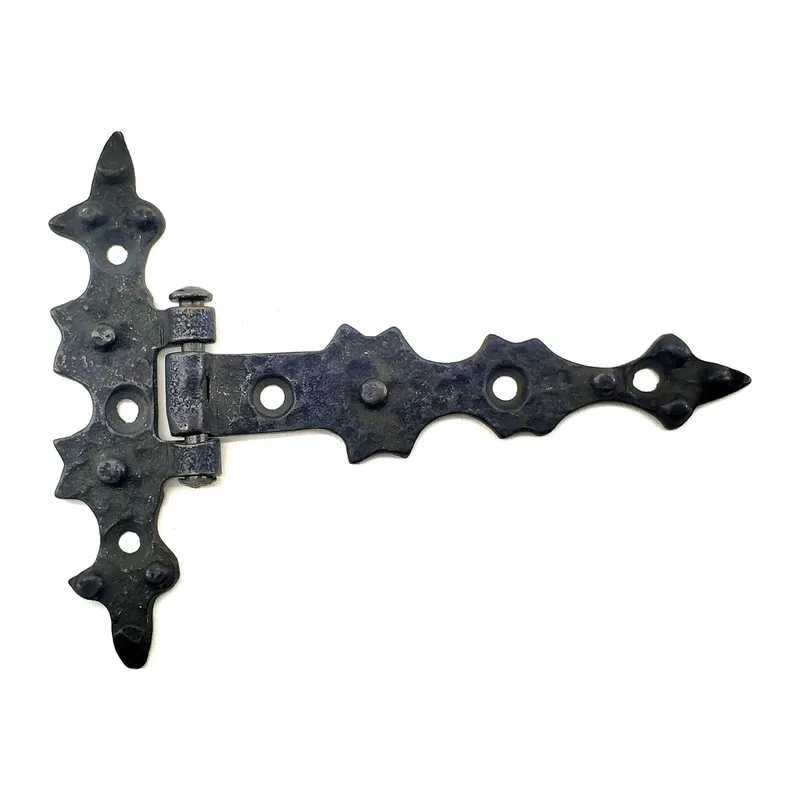 Antika Tarz Dekoratif Pirinç Yıldız Kuyruklu Menteşe - 85x110 mm, Oksit