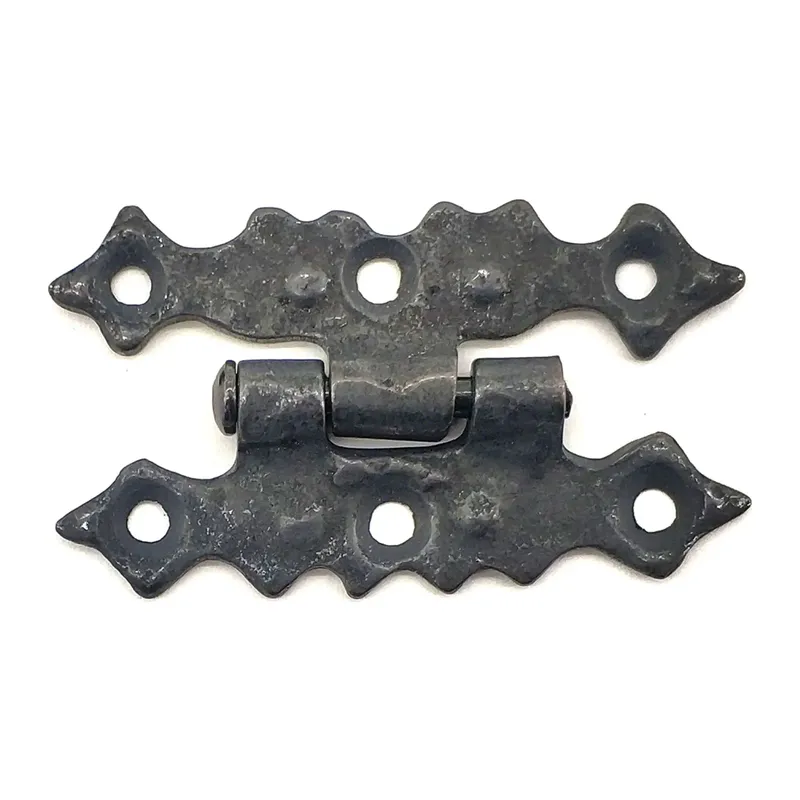 Antika Tarz Dekoratif Pirinç Yıldız Menteşe - 63x36 mm, Oksit