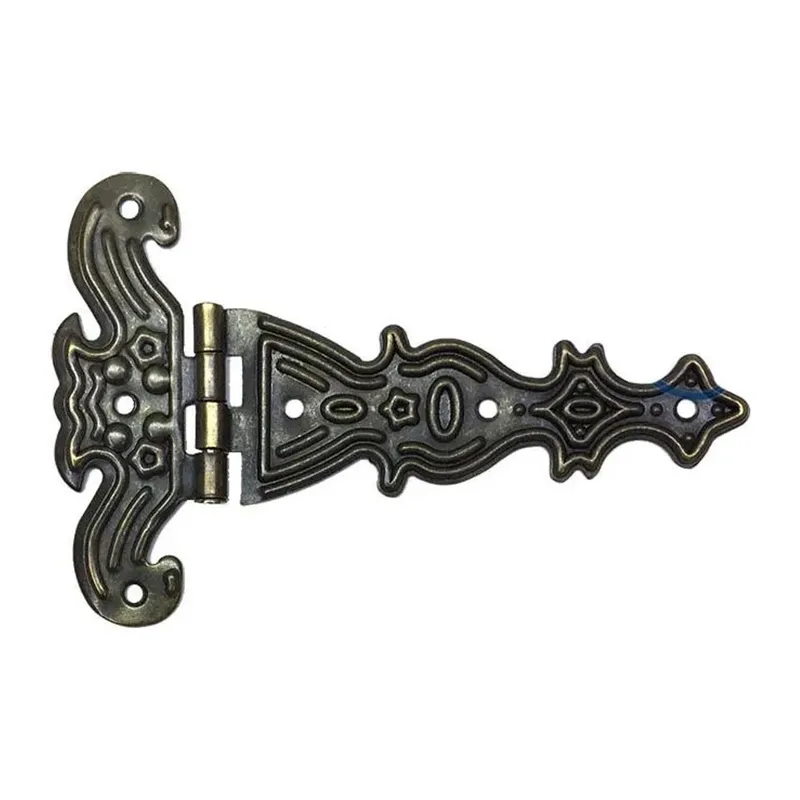 Dekoratif, Sac Tek Kuyruklu Menteşe - 69x102 mm, Büyük, Antik, 1 Adet