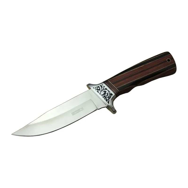 A058-1 Kamp Bıçağı 26,5 cm - Ahşap Sap, Kılıflı