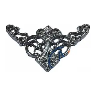 Dekoratif Köşe Süsü, Köşelik - Küçük, 19x34mm, Nikel, 100 Adet