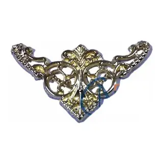 Dekoratif Köşe Süsü, Köşelik - Küçük, 19x34mm, Sarı, 100 Adet