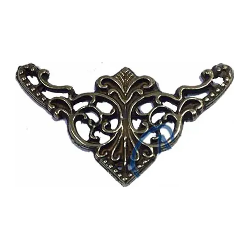 Dekoratif Köşe Süsü, Köşelik - Küçük, 19x34mm, Antik, 100 Adet