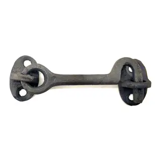 Antika Tarz Dekoratif Pirinç Maymuncuk Çengeli - 8,5cm, Oksit