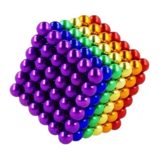 Vothoon Boncuk Mıknatıs 216 Adet 5mm Mıknatıslı Lego Magnet Neo Cube Gümüş Neo Karışık