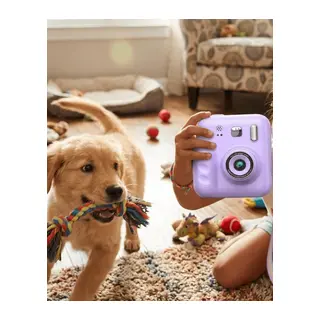 HD Ekranlı Çocuk Fotoğraf Makinesi Video Kayıt ve Baskı Kağıdı Kalem Hediyeli