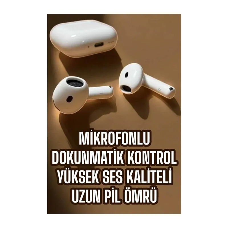 4.Nesil Kaliteli TWS Android ve İOS Uyumlu Mikrofonlu Kulaklık