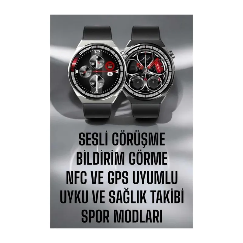 Akıllı Saat GPS VE NFC Özelliği Sesli Görüşme Dokunmstik Ekran