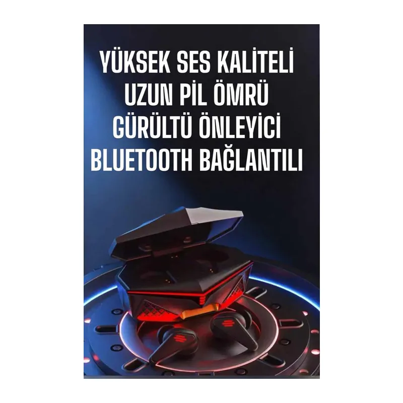 Yeni Nesil Oyuncu Kulaklığı Gürültü Önleyici Uzun Pil Ömrü Bluetooth Bağlantılı