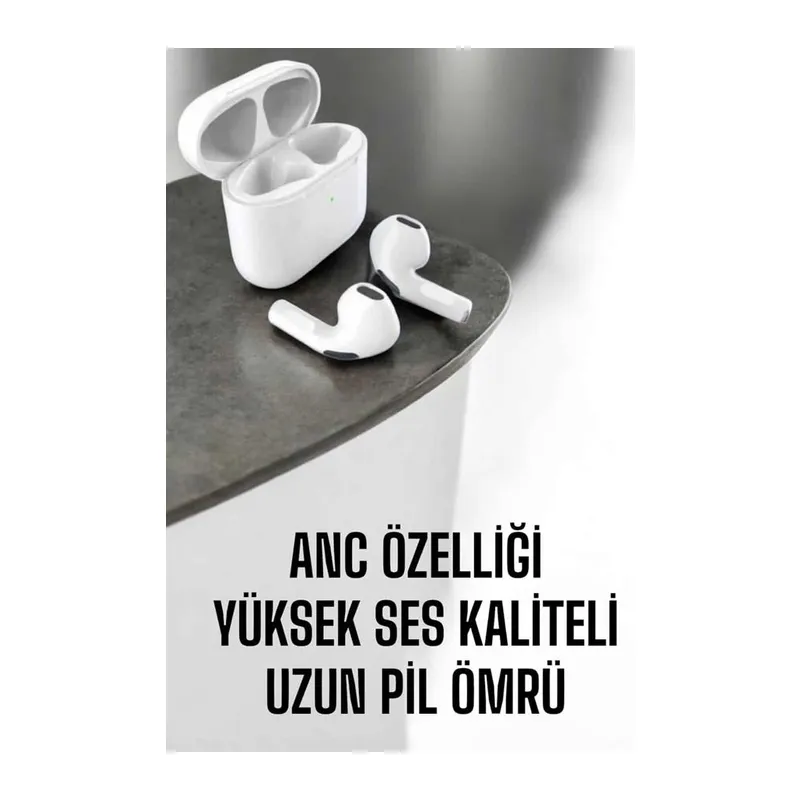 Yeni Nesil Pro Bluetooth Kulaklık Uzun Pil Ömrü Beyaz