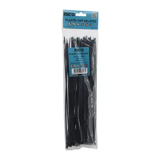 Siyah 3.6X300MM Plastik Cırt Kelepçe 100PCS