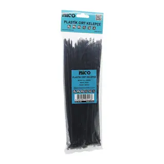100PCS Siyah 3.6X250MM Plastik Cırt Kelepçe