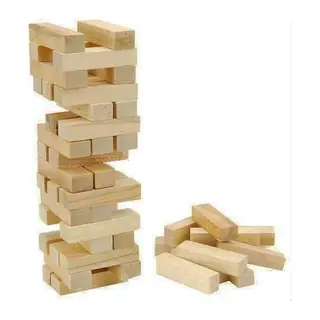54 Parça Ahşap Denge Jenga Oyunu