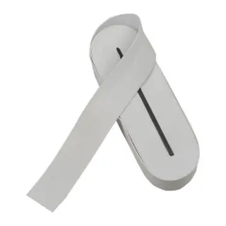 Beyaz - 4CM Paça Lastik Yassı Geniş 10MT