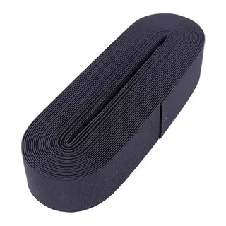 Siyah - 4CM Paça Lastik Yassı Geniş 10MT.