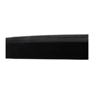 Siyah - 2.5CM Paça Lastik Geniş 10MT.