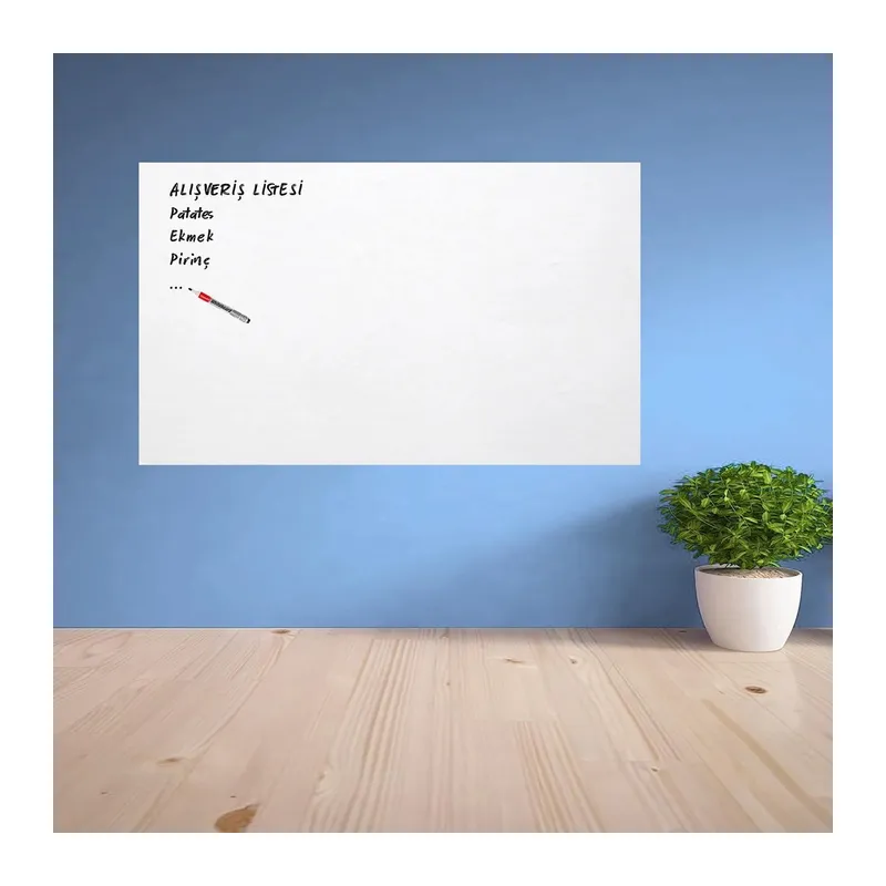 Ders Çalışma Yazı Tahtası Manyetik Duvar Stickerı 100x60 cm