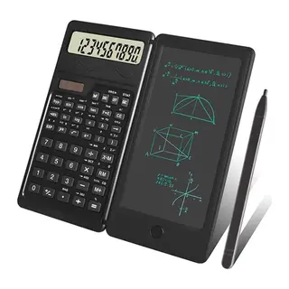 Silinebilir LCD Yazı Tabletli,Kalemli Katlanabilir Bilimsel Hesap Makinesi