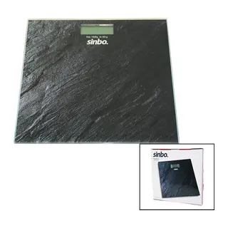 Dijital - Pilli Cam Banyo Baskülü Lcd Ekran - Sıcaklık Göstergeli 180KG/50GR 26X26CM Sinbo SBS-4450