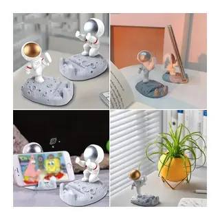 Mini Astronot Model Telefon ve Tablet Tutucu Standı