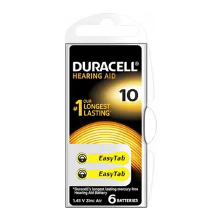 Duracell 10 İşitme Cihazı Kulak Pili 6 Pil 1 Kutu