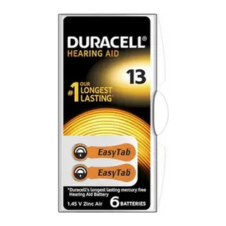 Duracell 13 İşitme Cihazı Kulak Pili 6 Parça Kutu