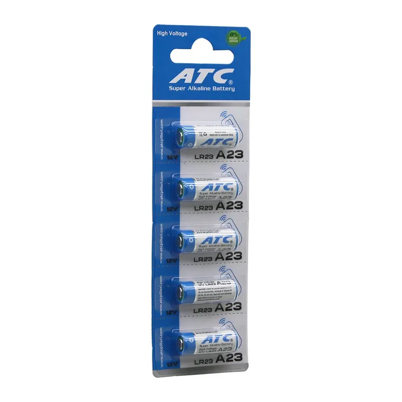Atc Super Alkaline Battery A23 - 23A LR23 Araç - Oto Kumanda Pili 12V 5Lİ Kart